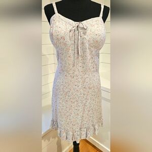 NWOT Floral Light Blue Dress
